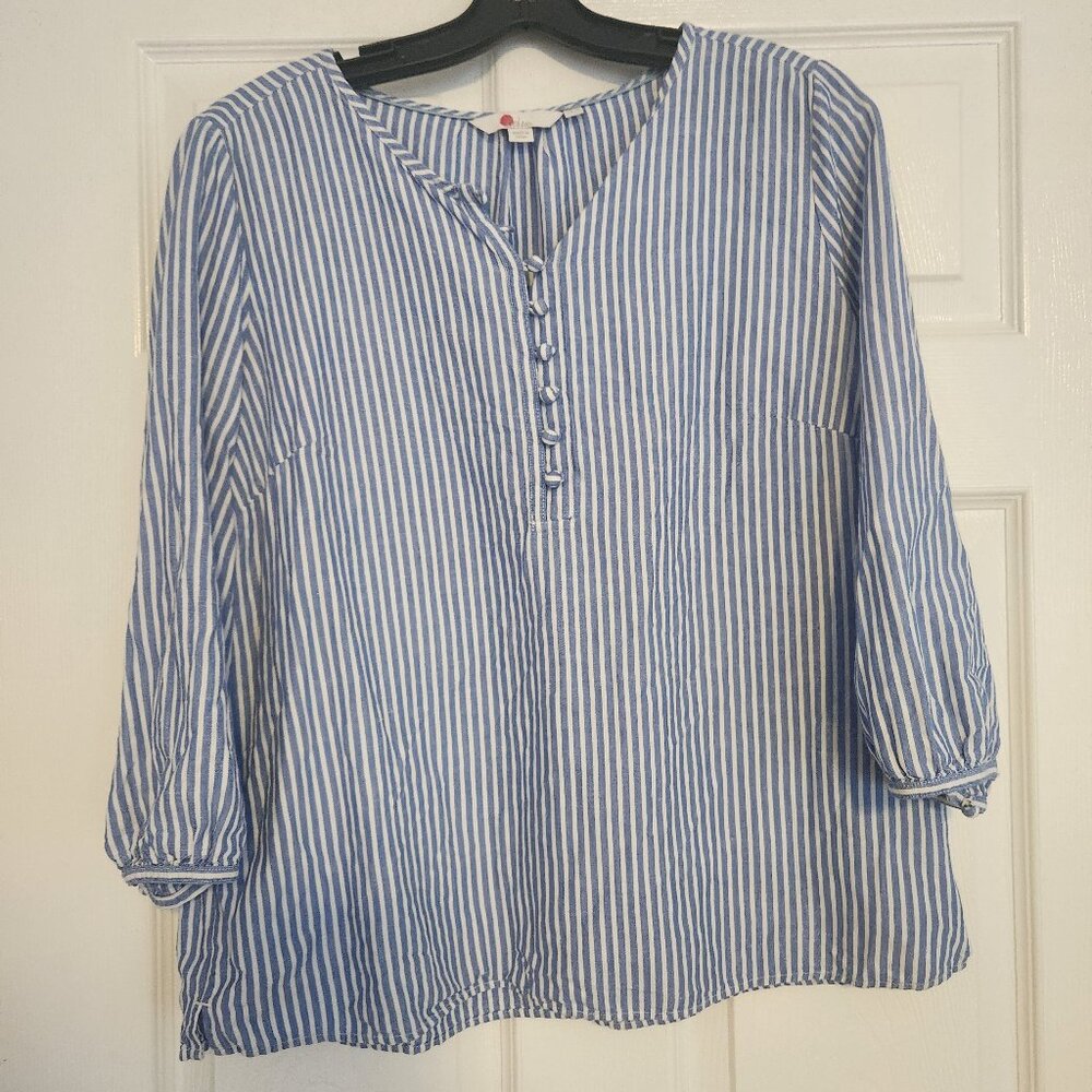 linen 3/4 sleeve Boden top US 10